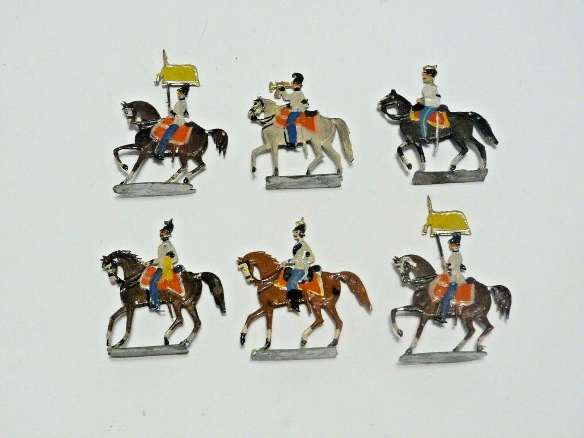 8 Figurines étain Cavalerie Autrichienne Guerre De 7 Ans - Zinnfiguren 30mm, Allemagne