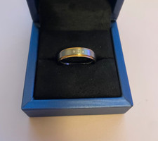 Boccia Titanring mit 3 Diamanten Titan Ring Größe 57