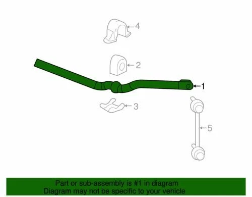 Barra estabilizadora de suspensión delantera genuina GM 2005-2014 Cadillac CTS STS 25751736 Foto 2 de 3