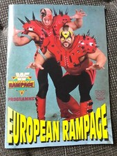 WWF European RAMPAGE 1992 * podpisany * VIRGIL * Autograf * BIG BOSS MAN * WWE WCW