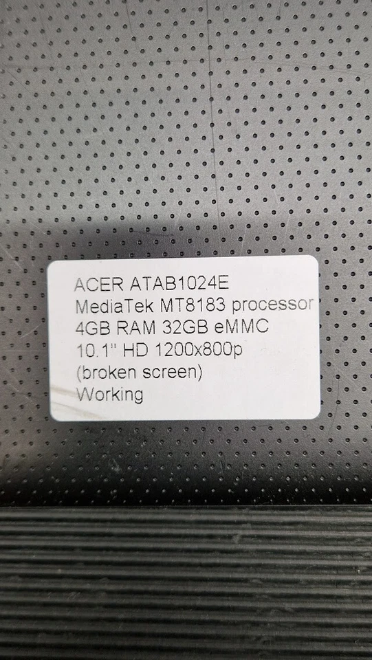 Acer ATAB1024E Tablett 10.1'' Mediatek MT8183 Gebraucht Aktiv Broken Display - Bild 2 von 4