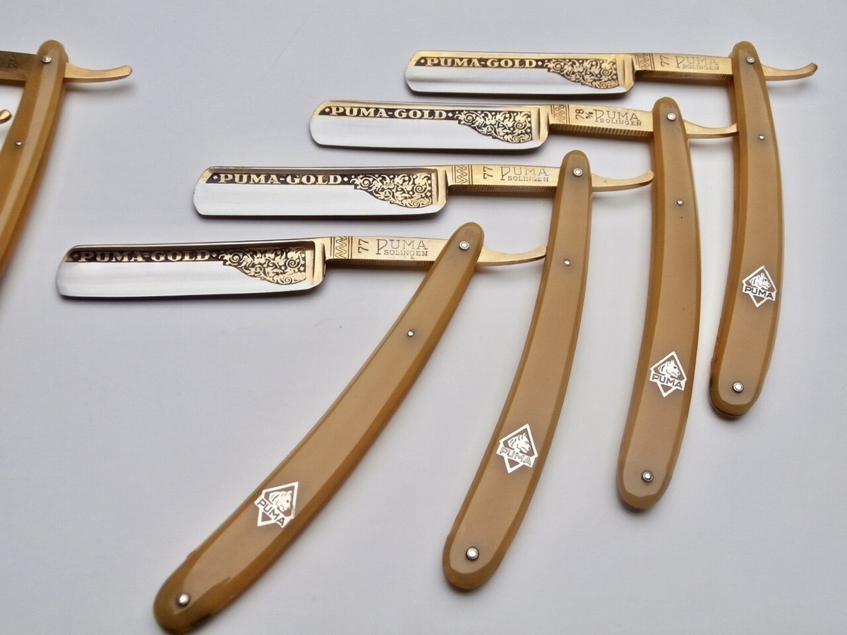 PUMA GOLD Rasiermesser Solingen RARE Straight Razor Classy 7-DAY