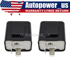 2 x Adjustable LED Flasher Relay Turn signal Blinker Light for Motorcycle 2Pin