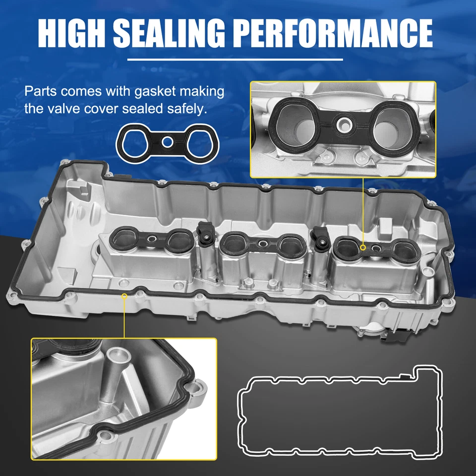 Upgrade Aluminum Valve Cover for BMW N52 E70 E82 E90 E91 328i 528i 128i X3 X5 US - Image 4 of 4