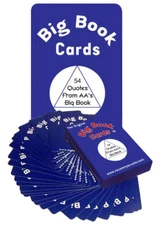 +Big Book Cards  AA/12 Step Recovery Program 