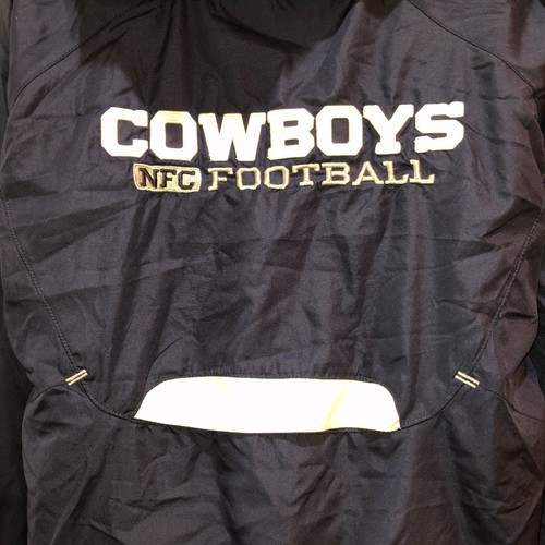 Dallas Cowboys Reebok NFL Boys Large Blue NFC Football Vented Jacket L 14 16 - Picture 4 of 13