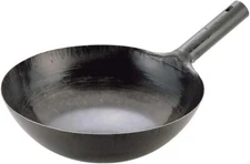YAMADA Chinese Hammered Iron Wok One Hand Pan 30cm 1.2mm thick Made in JAPAN