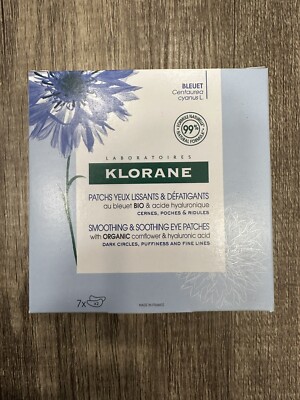 Klorane Smoothing & Soothing Eye Patches 7 Pack New in Box