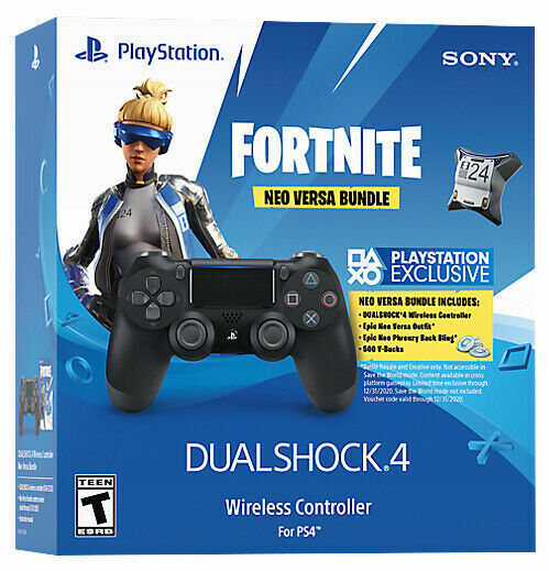 PlayStation 4 DualShock Wireless Controller - Jet Black Fortnite Versa Bundle for sale online | eBay