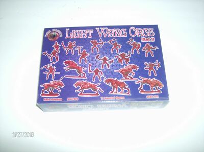 Alliance Light Warg Orcs 1/72 Scale Plastic Model Kit - 12 Orcs & 12 Wargs Figures (ALL72009)