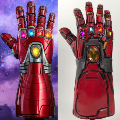 Super Hero Iron Man Infinity Gauntlet Cosplay Arm Weapon Thanos Latex  Gloves