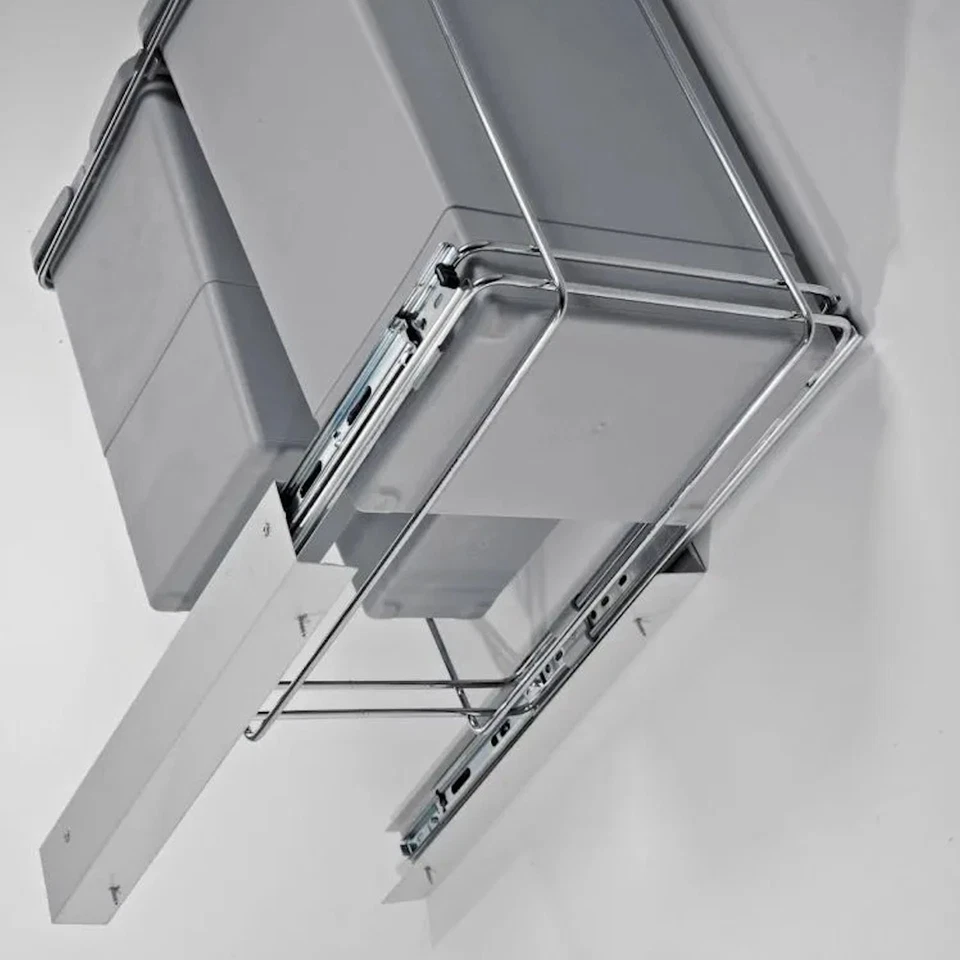 Abfallsammler GROUND Abfalltrennsystem ausziehbar Müllauszug für Bodenmontage - Bild 3 von 4