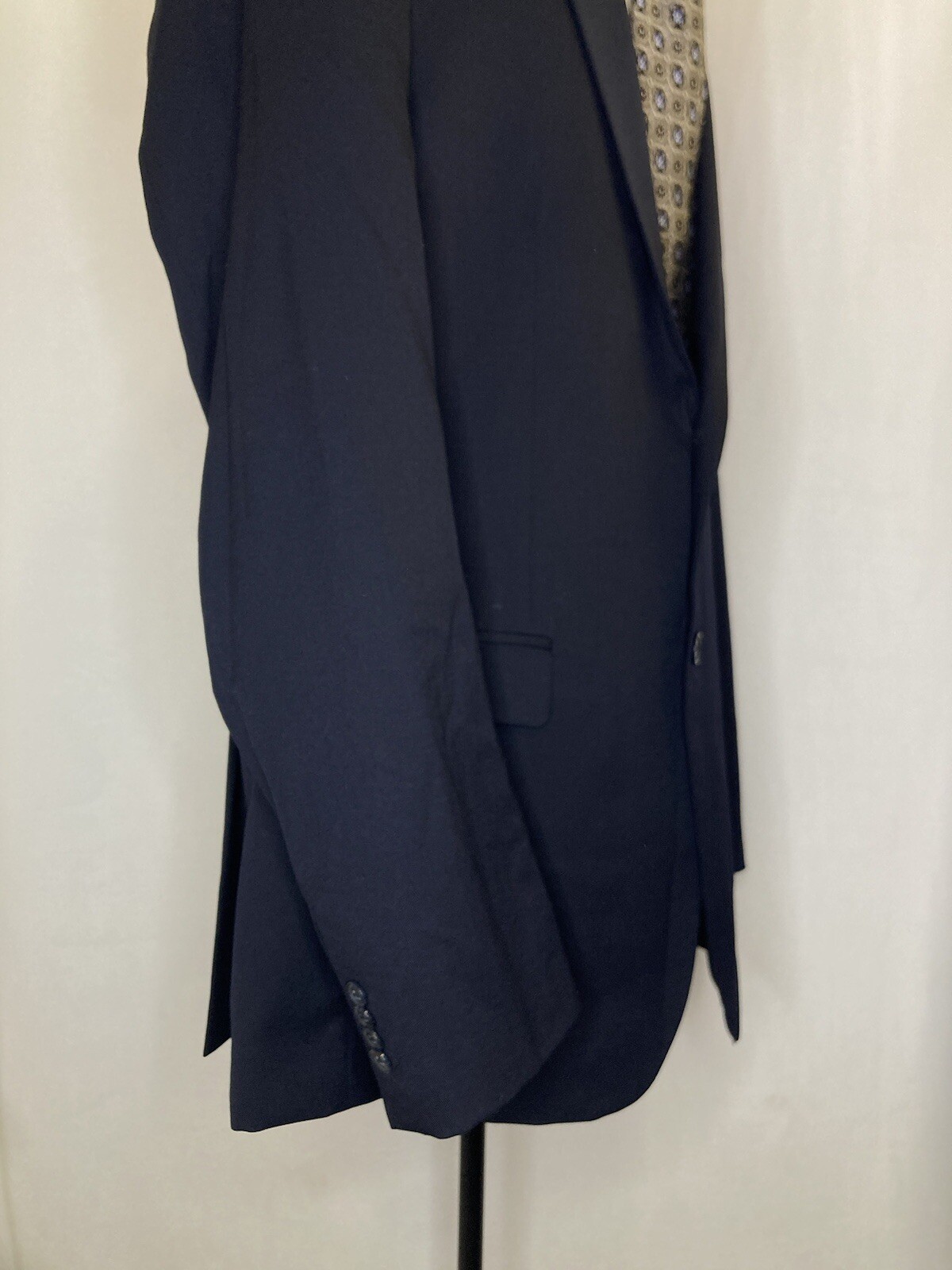 Tommy Hilfiger Mens 41L 45" Blazer Sport Coat Suit Jacket Navy Blue 2 Button* thumbnail 7