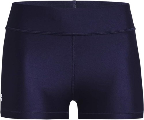 NEW Under Armour UA Women's HeatGear Mid-Rise Shorty - (410)Midnight Navy/White - 第 1/3 張圖片