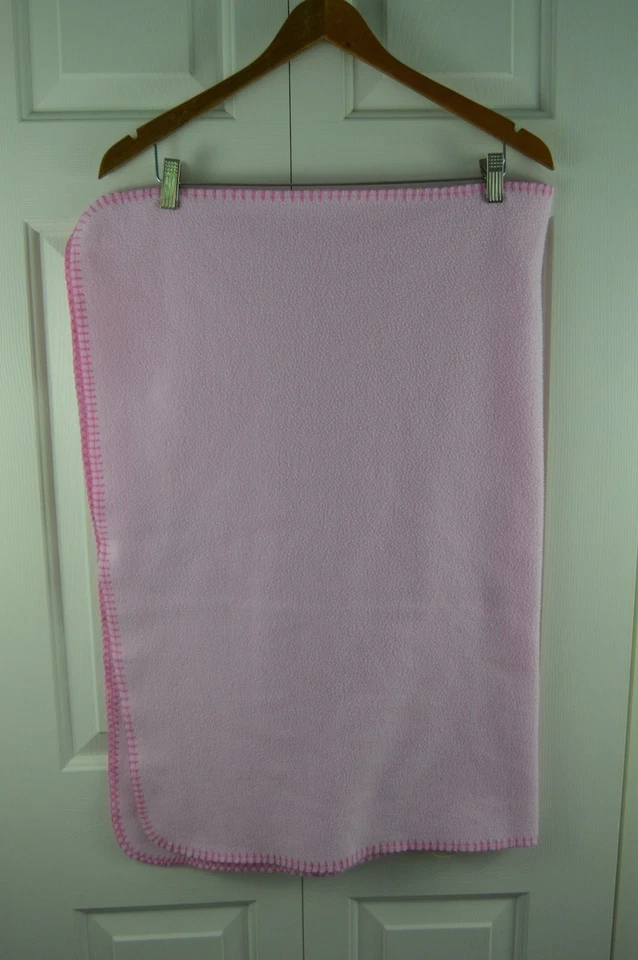 Manta de bebé con pájaro cebra Garanimals con borde cosido rosa Flor naranja Negro Forro polar Foto 4 de 4