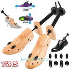Professional Wooden Shoe Stretcher 2 Way Shoe Expander Widener Adjustable Shaper