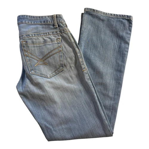 Cinch Ada Sz 28/5 W82cm L78cm Cowgirl Jeans Relaxed Fit Stretch Denim Blue FLAW - Picture 5 of 14