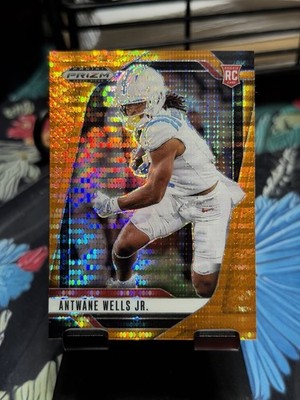 2025 Panini Prizm Draft Picks - Antwane Wells Jr. #94 Orange Pulsar Prizm /75 