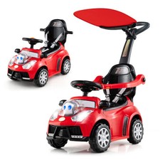 Costway 3-in-1 Push Car for Toddler Stroller Sliding Walking Car for Boys and Gi