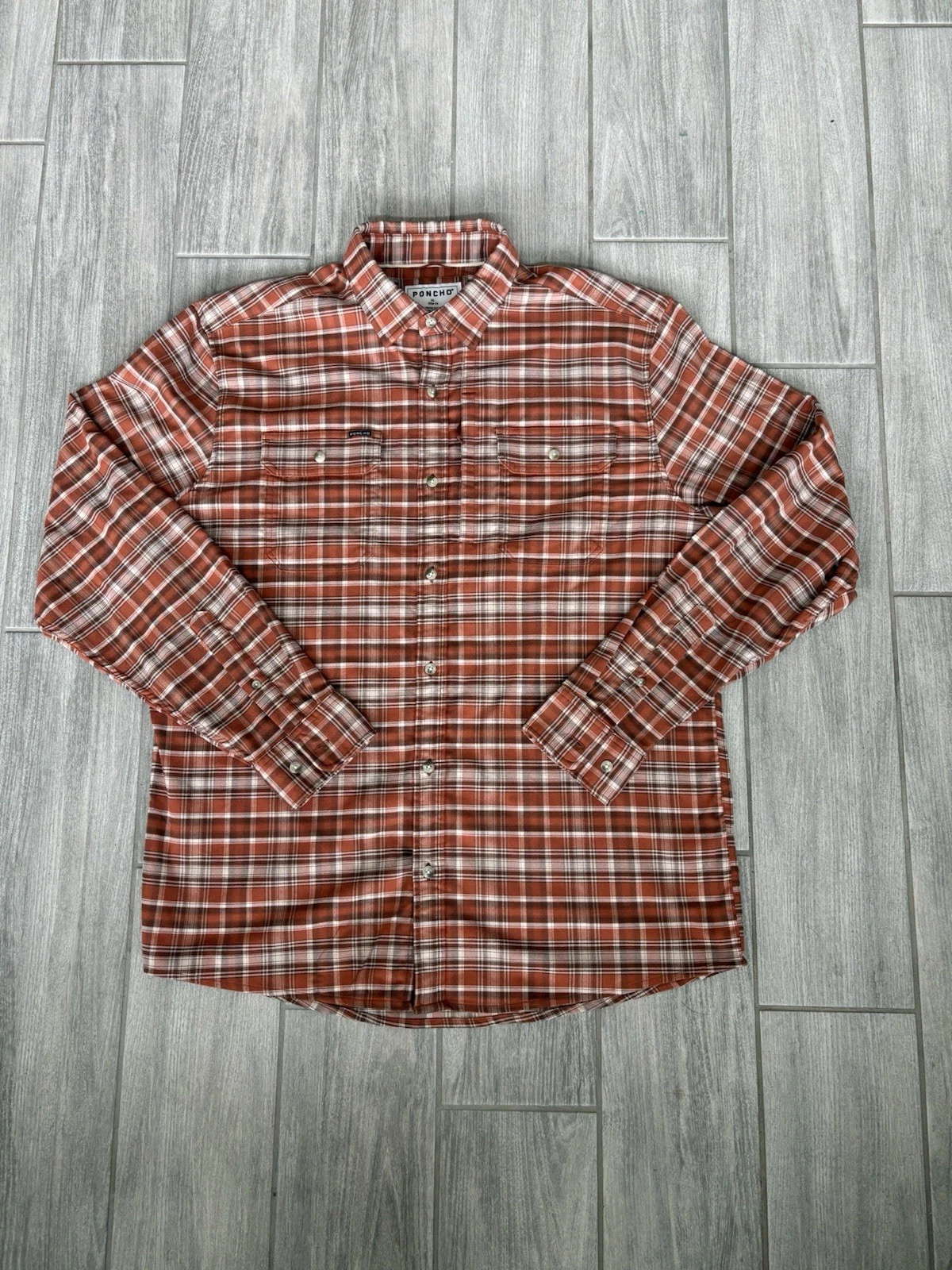 Poncho The Alamosa Slim Fit Men’s Plaid Shirt XL Cowboy Flannel Flawless
Opens in a new window or ta