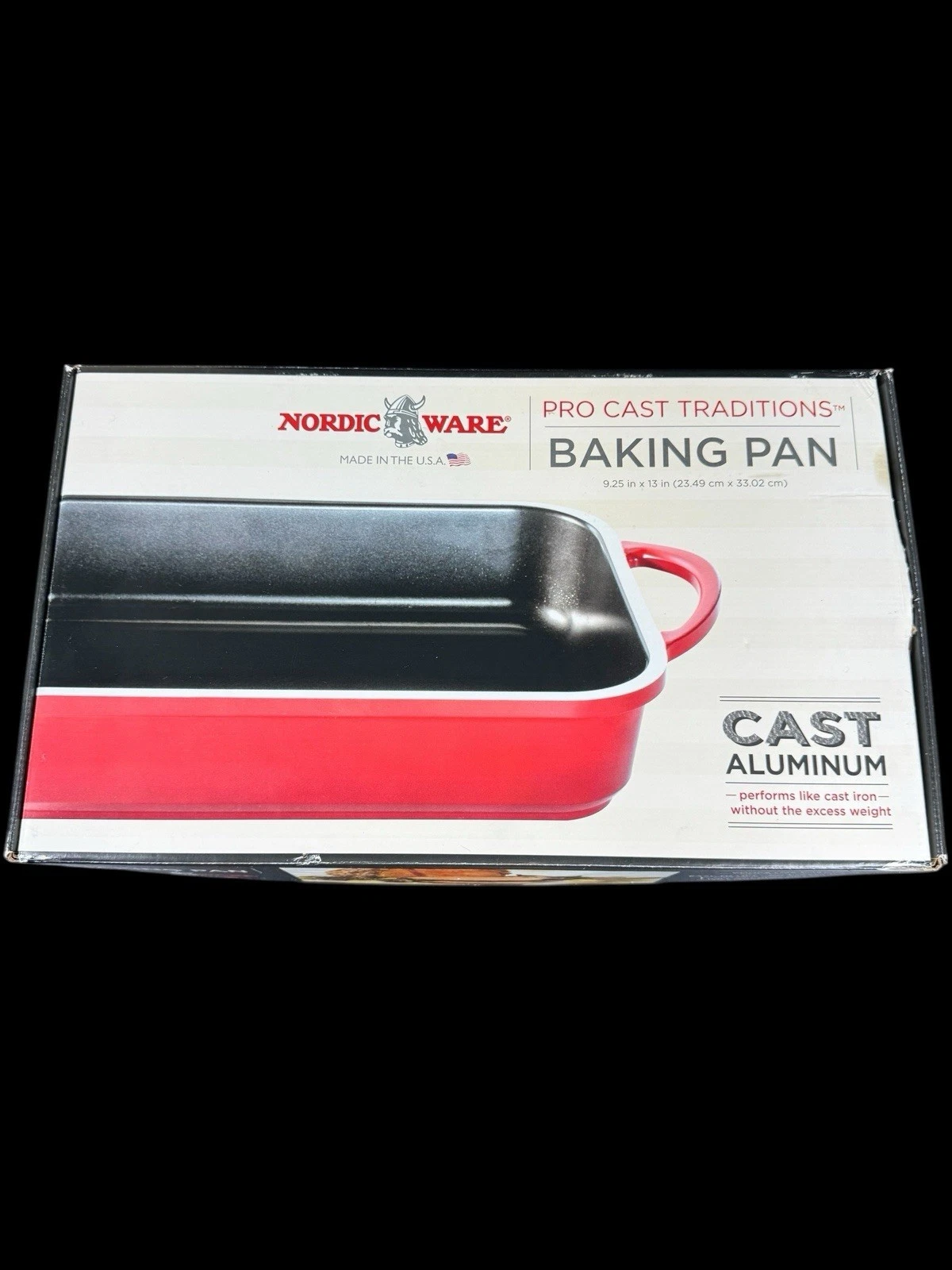 Nordic Ware Pro Cast Aluminum Baking Pan 9.25” X 13” Slate New In Box