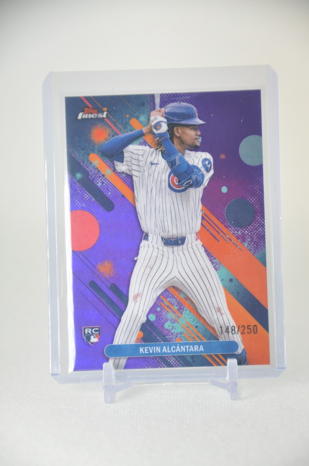 2025 Topps Finest - Common Kevin Alcantara #33 Purple Refractor /250 (RC)