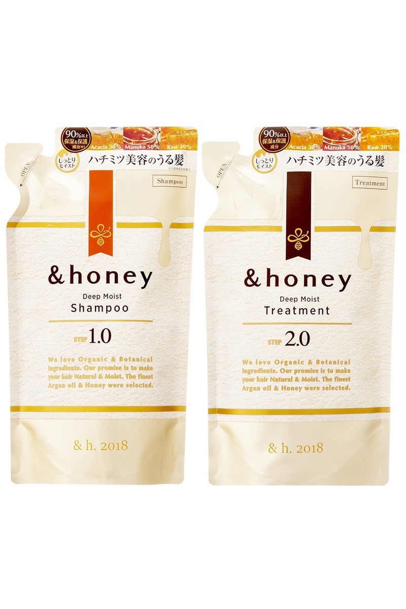 And Honey Deep Moist Shampoo Treatment Refill Set Super