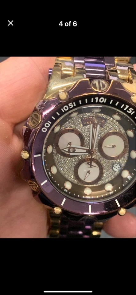 Reloj para hombre Invicta Venom Hybrid Fusion Gen II con esfera de diamante subesferas MOP Foto 3 de 4