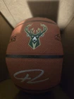 Giannis Antetokounmpo Signed Basketball Milwaukee Bucks BAS Witnessed