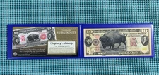 Commemorative Bison/Lewis & Clark Colorized $10 Bill U.S. Legal Tender Currency