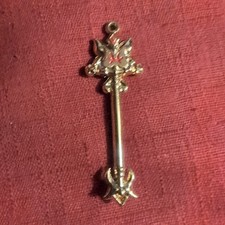 Anime Gold Tone Metal Fairy Tale Zodiac Key 