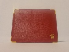 ROLEX PORTA GARANZIA Pelle Rossa  ANNI - 80. Originale. Condizioni come da foto.