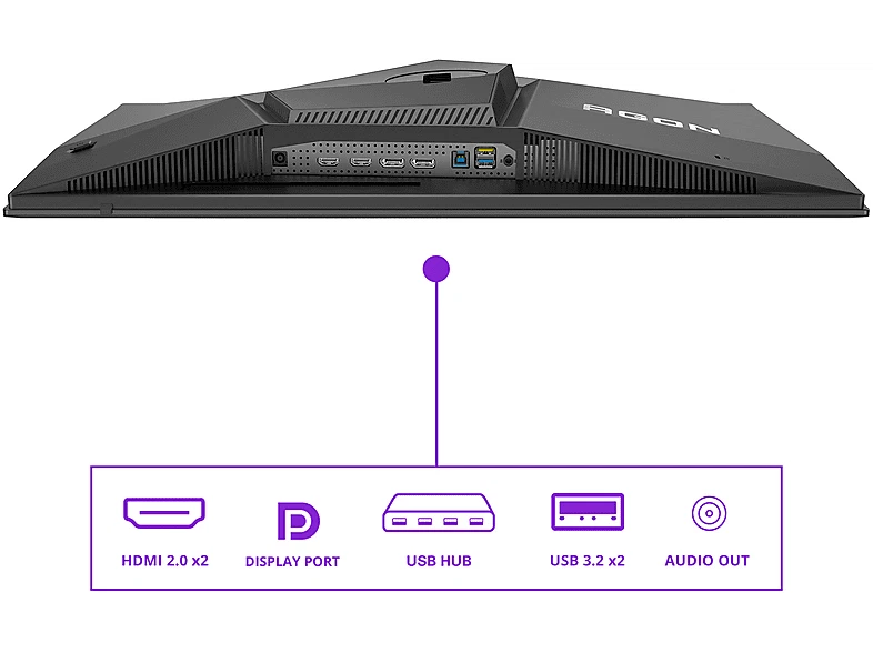 AOC AGON PRO AG276QZD2 26,7 Zoll QHD Gaming Monitor - Bild 2 von 4