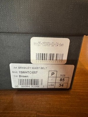 HTC Brown 3485 Studded Leather with original box belt | eBay