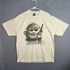 Vintage 2009 South Park Cartman Authority Graphic T-Shirt Cream Size XL