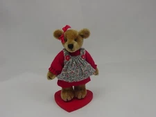 World of Miniature Bears 2.5" Plush Bear Bess Red #5020  Closing