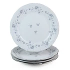 Set of 4 Johann Haviland Blue Garland Bavaria Germany 10" Dinner Plates