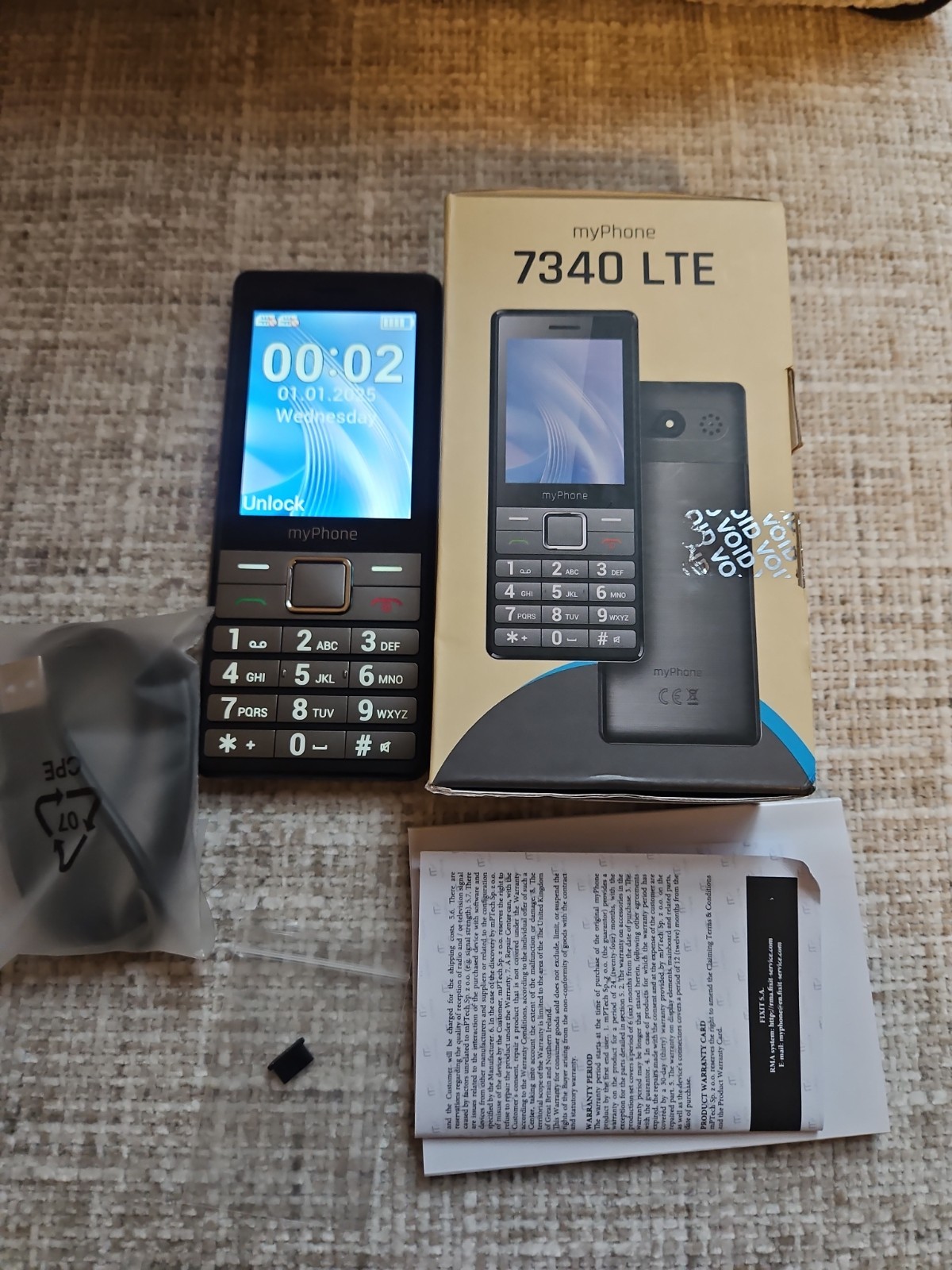 myPhone 7340 4G LTE Senior Mobile with Big Buttons & Display Long Battery Life*