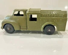 737 - Vintage 1950's Hubley Kiddie Plastic Bell Telephone Truck No. 327 - Clean