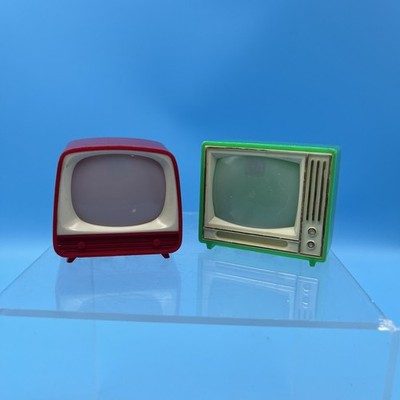 2 Vtg TV Slide Viewer Plastiskop Frankfurt Germany & Red Riding Hood West German