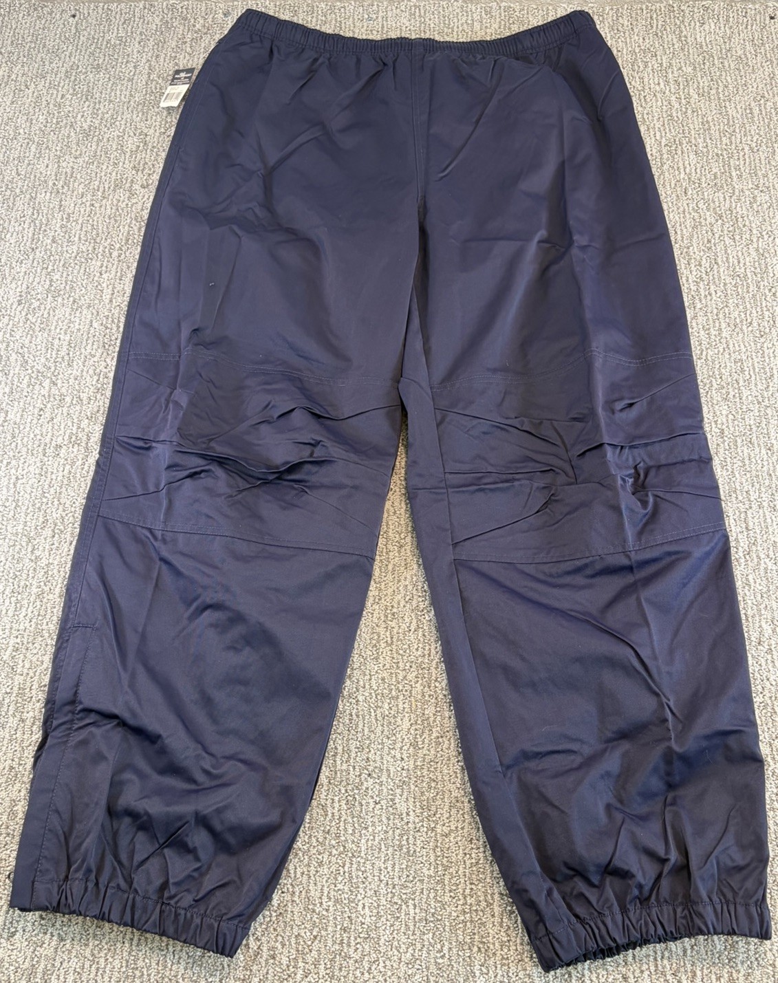 NWT Vintage Polo Sport Ralph Lauren Nylon Blue Wind Track Pants XL Double Knee