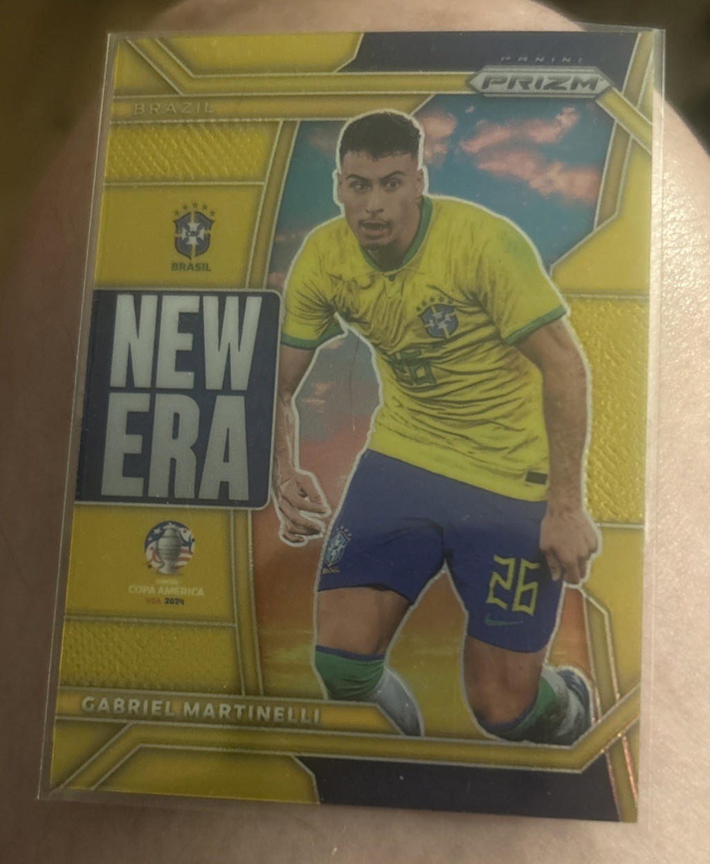 2024 Prizm CONMEBOL Copa America - New Era Gabriel Martinelli #28 Gold 10/10