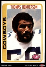 1978 Topps #213 Thomas Henderson Cowboys RC Langston 5 - EX