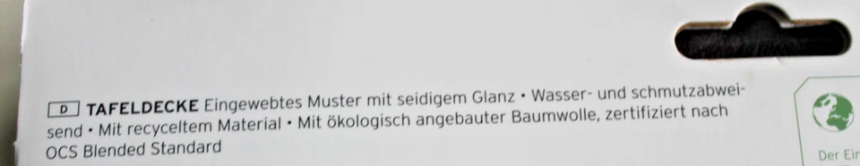 NEU TCM große, glänzende Tischdecke-Tafeldecke 275 x150 cm - Bild 2 von 3