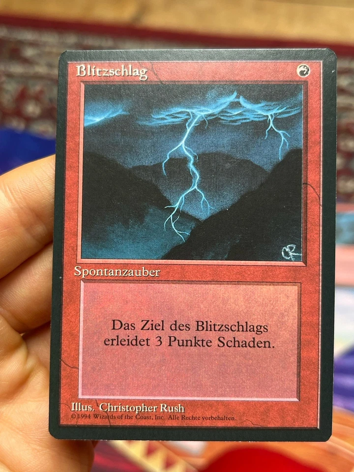 4x German FBB • Lightning Bolt • NM • Mtg (1718) - Image 2 of 4