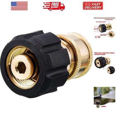 #ad Pressure Washer Quick Connect Adapter 3 8 Inch Socket to M22 14mm Metric Fit... $18.98
