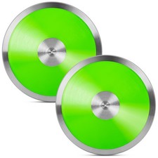 OMYOPY 2 Pcs Sports Training Discus for School Track and Field, 1kg Nylon Dis...