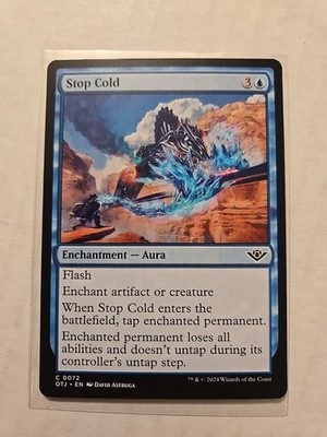 Stop Cold - Outlaws of Thunder Junction - LP - Common - Enchantment Aura - MTG
