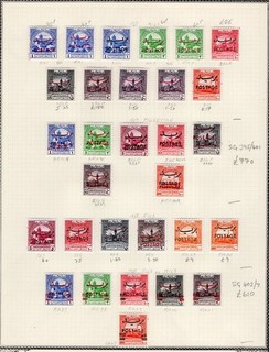 JORDAN: Revenues/Overprints High Cat Value Ex Old Time Collection Album Page