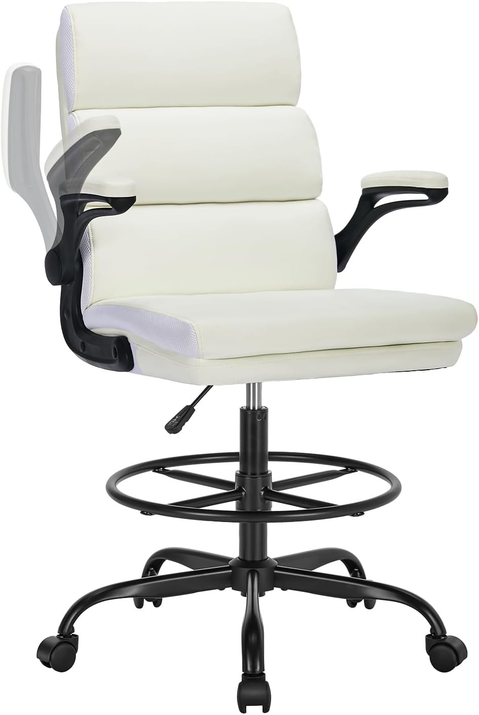 Tall Office Chair With Padded Flip-up Armrests Executive Erg